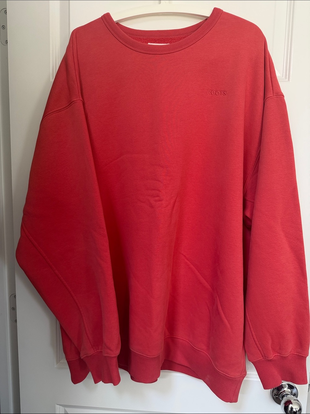 Roots Men’s Crewneck Sweatshirt - Red Coral